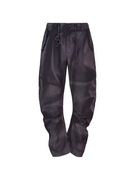 Pantaloni Jiyongkim cu cordon albastru
