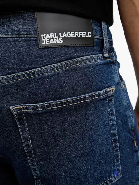 Traperice Karl Lagerfeld Jeans s autogramom plava