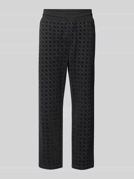 Spodnie dresowe z elastycznym pasem i detalem z logo model ‘Tamas’ Joop! Collection czarne