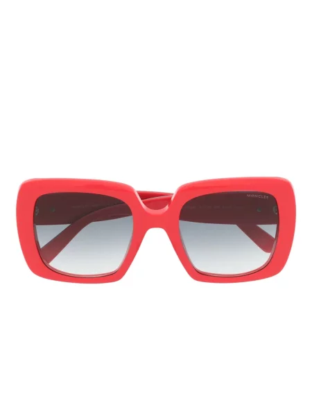 Okulary przeciwsłoneczne Moncler Eyewear czerwone
