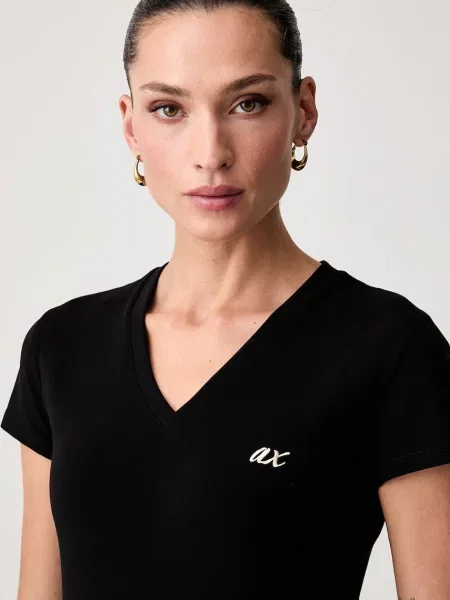 Póló Armani Exchange fekete