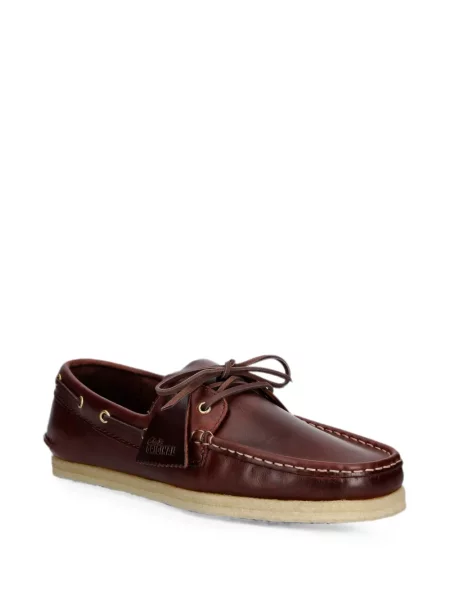 Кожени лоуфъри Clarks Originals с връзки кафяво