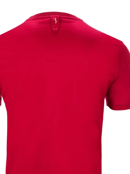Tricou Billionaire cu broderie roșu