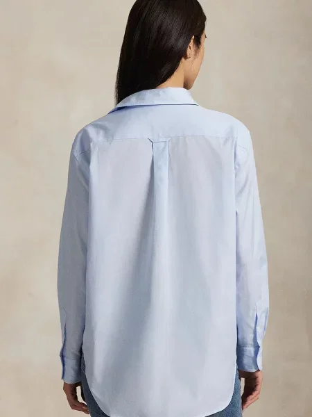 Košeľa Polo Ralph Lauren Long Sleeve Light Shirt modrá