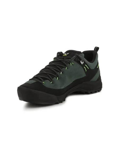 Pantofi Salewa din piele verde