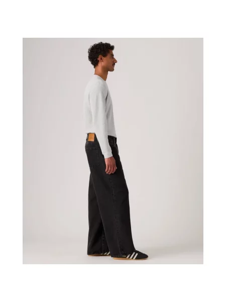 Szerokie jeansy Levi's czarne