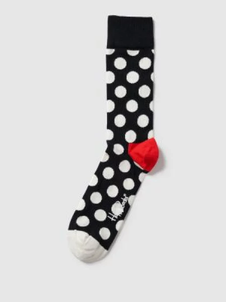 Skarpetki Happy Socks Big Dot Granatowo-biało-czerwone czerwone