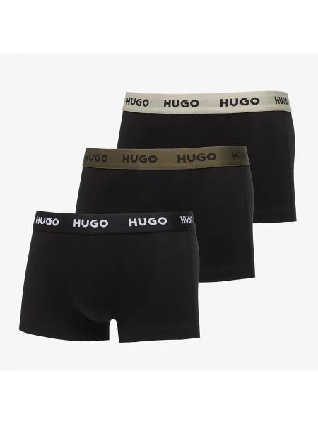 Boxeri Hugo Boss Trunk Triplet Pack Black M negru