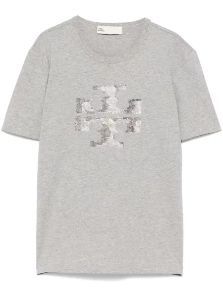 Tricou Tory Burch de cristal gri