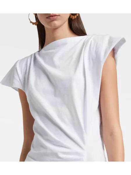 Rochie maxi Isabel Marant din jerseu de costum alb