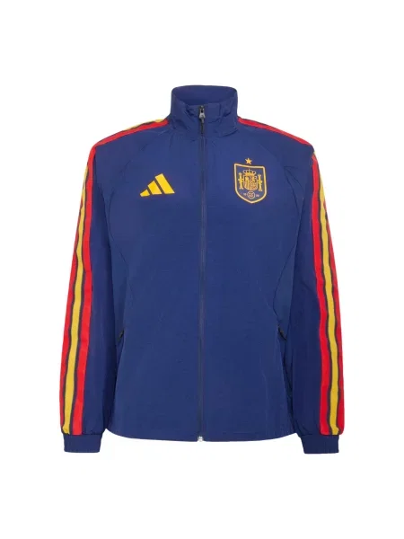 ADIDAS PERFORMANCE Sportovní bunda Spanien Anthem tmavě modrá / kari červená