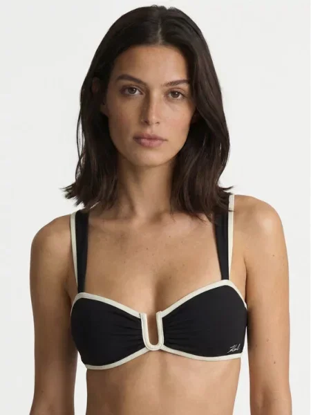 KARL LAGERFELD Bikini partea de sus negru