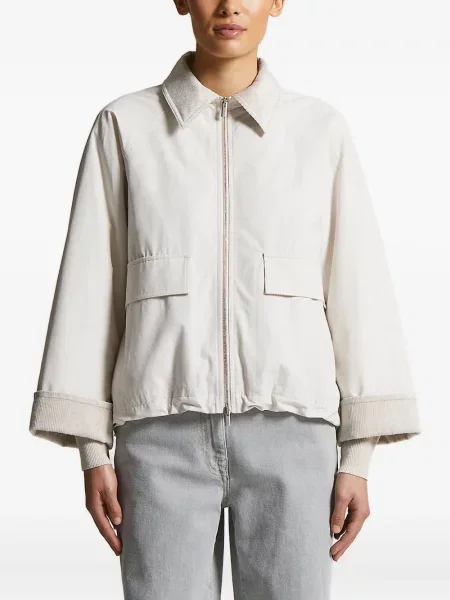 Kołnierzykowy kurtka Peserico sztruksowa