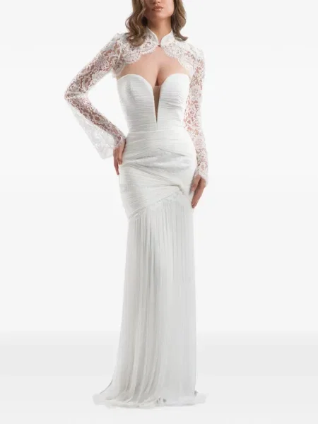 Rochie Imroska drapată alb