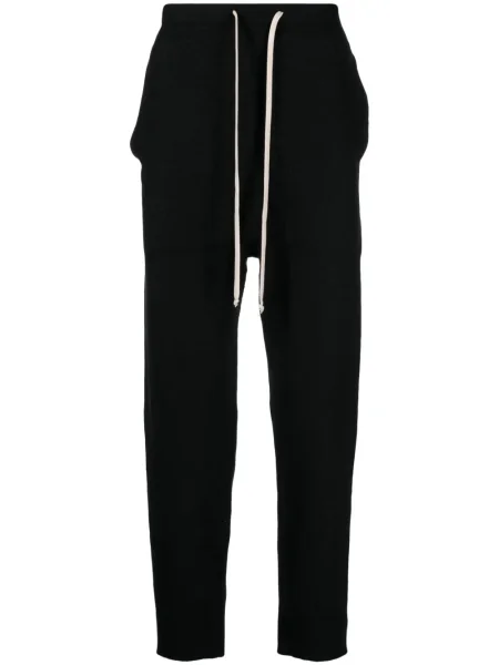Pantaloni Rick Owens din cașmir negru