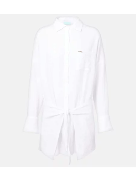Sukienka koszulowa Melissa Odabash garniturowa biała