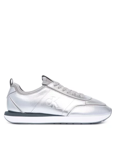 Tenisice Calvin Klein Retro Runner Metallic Srebrna