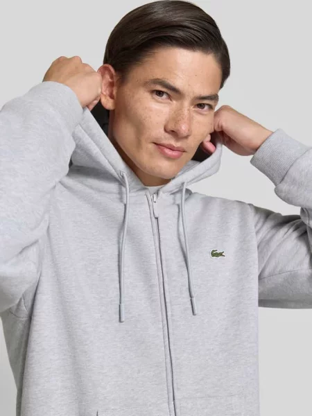 Bluza rozpinana o kroju regular fit z mieszanki bawełny Lacoste