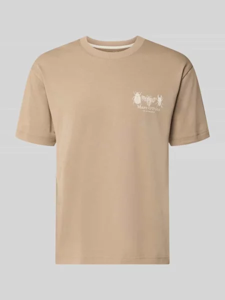 T-shirt o kroju relaxed fit z czystej bawełny Marc O'polo