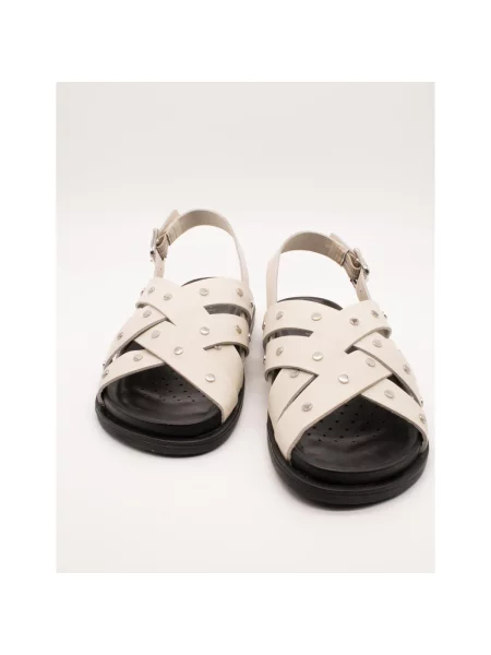 Geox sandale de piele D ADELASH alb