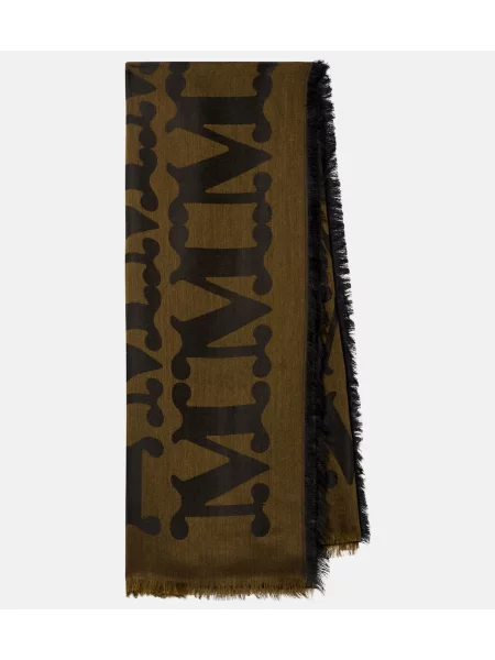 Fular Max Mara de lână verde