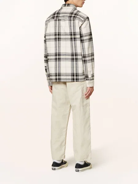Carhartt Wip Spodnie Walter Regular Fit Z Dodatkiem Lnu beige beżowe