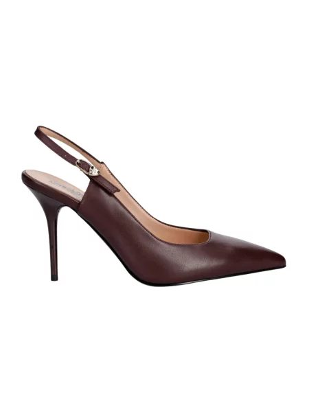 Love Moschino szpilki skórzane czerwona