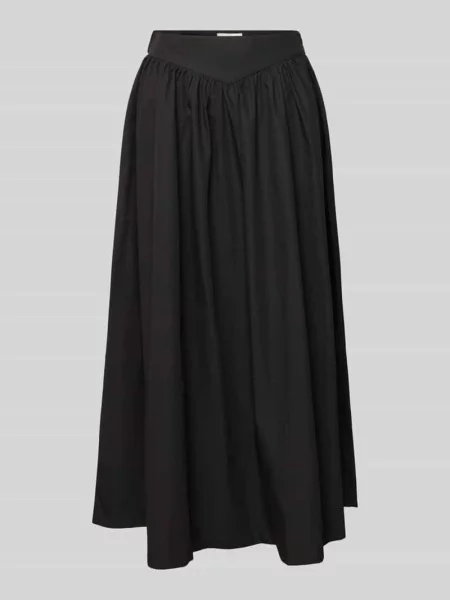 Spódnica midi z bocznym zamkiem błyskawicznym model SALLY' Topshop czarna