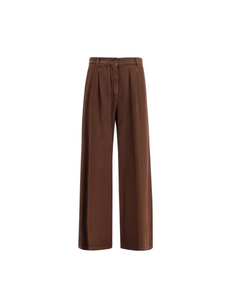 Spodnie Max Mara brązowe