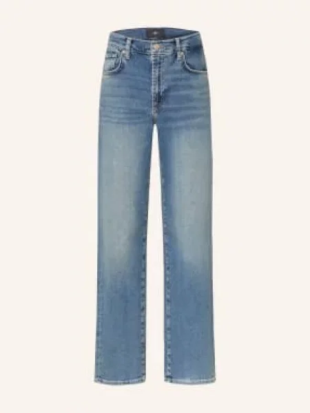 7 For All Mankind Dżinsy Proste Stovepipe blau