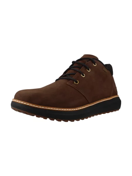 Botki Timberland sznurowane skórzane brązowe