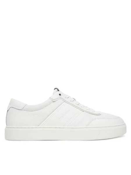 Laisvalaikio batai Calvin Klein Clean Cup Low Lace Tape balta