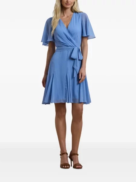 Rochie mini Lauren Ralph Lauren plic albastru