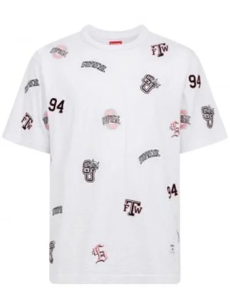 Tricou Supreme cu imagine alb