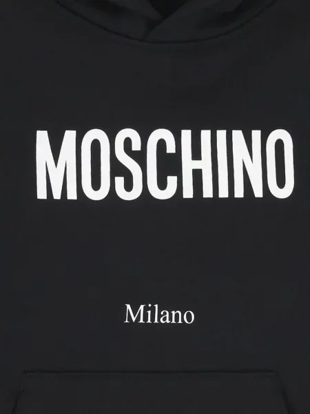 Bluza z kapturem dziecięca Moschino czarna