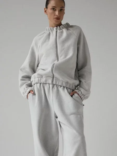 Muuv hanorac cu pentru femei din SMOOTH COTTON gri