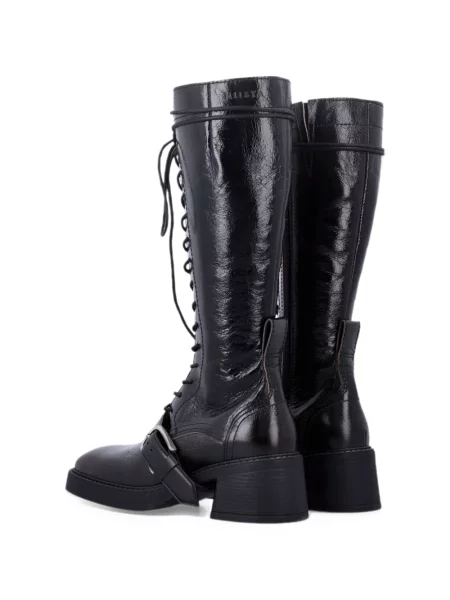 Botine Miista cu șireturi din dantelă negru