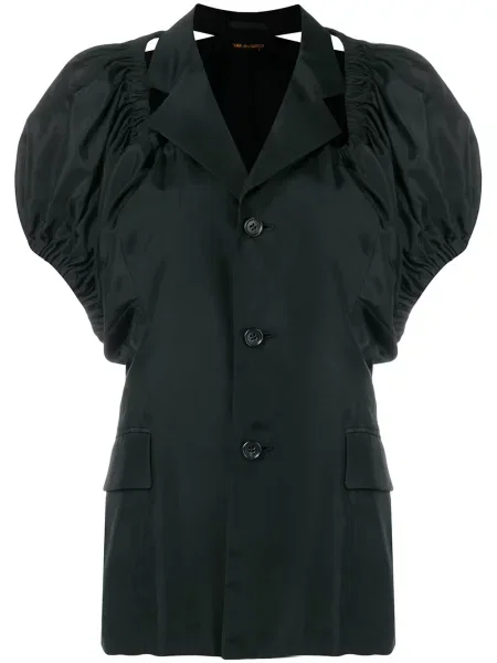 Bunda Comme Des Garçons Pre-owned s odhalenými rameny černá