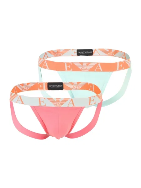 Emporio Armani Spodnje hlačke opal / svetlo oranžna / svetlo roza bela