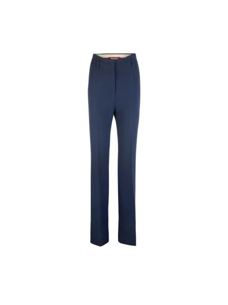 Spodnie Max Mara Studio niebieskie