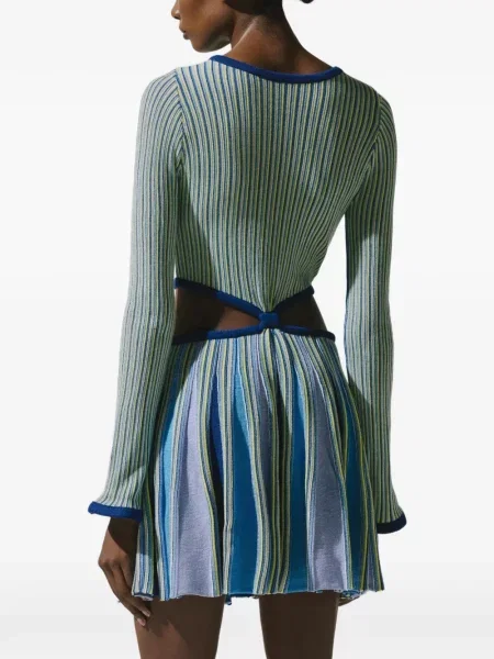Rochie mini Baobab tricotate verde