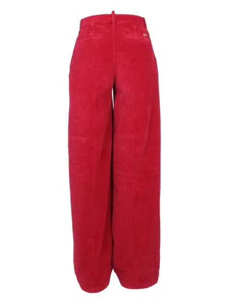 Pantaloni Dsquared2 de catifea cord roz