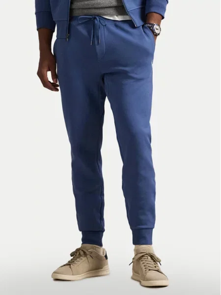 Pletená běžecká tepláková souprava Polo Ralph Lauren modrá