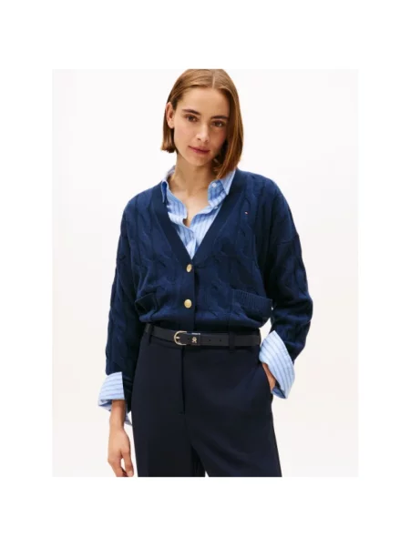 Sweter Tommy Hilfiger niebieski