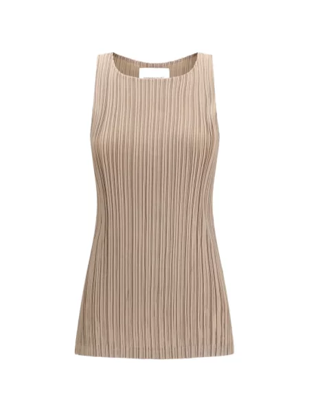 Top Gongdid Design bez rękawów plisowany