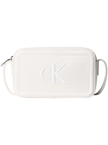 Calvin Klein Geantă Bold Ck Camera Bag alb