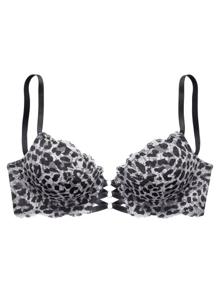 LASCANA Sutien gri / negru alb