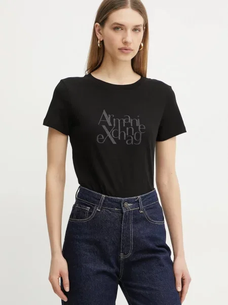 Тениска Armani Exchange черно
