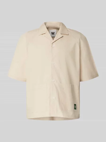 Koszula casualowa o kroju regular fit z kołnierzem z połami model ‘mumphry’ Wood Wood beżowa