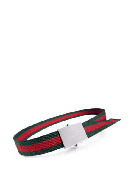 Cu centură curea Gucci cu cataramă verde